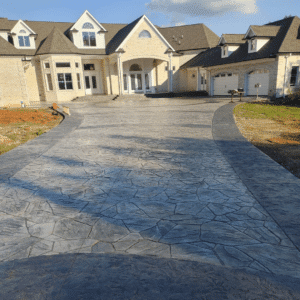 Stamped & Stained concrete Driveway
